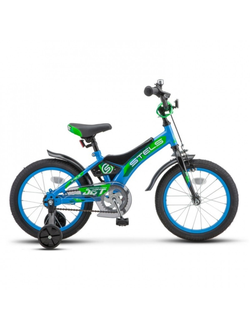 Велосипед 14" Stels Jet 14 8.5" голубой/зелёный