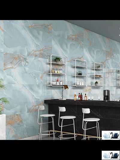 Керамогранит Creto Opera Onyx Sky 80 х 160 см голубой