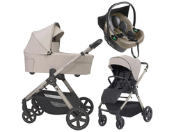 Коляска 3в1 Espiro Only 2026, 519 Vanilla Beige (Бежевый)