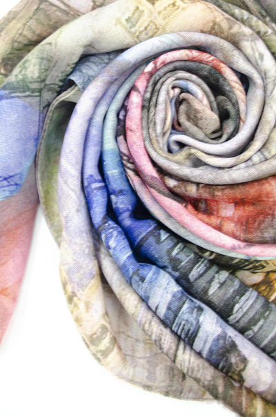 Павловопосадский палантин 10168-1