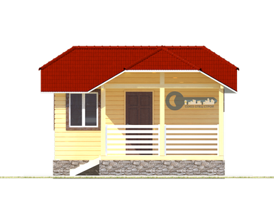 Б-13  ГАБАРИТНЫЕ РАЗМЕРЫ: (7Х5.5М) 1 ЭТАЖ, ОБЩАЯ ПЛОЩАДЬ: 34М²