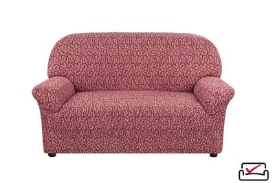 Чехол на 2х местный диван Тела Безарро Бордовый. ИТАЛИЯ Бренд Еврочехол
