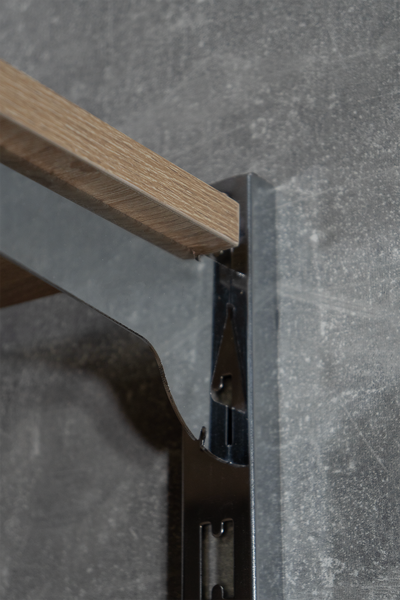 (ПУП0102) Полка универсальная "Trio"  в интерьер (цвет дуб сонома)