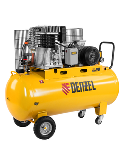 Компрессор воздушный, ременный привод BCI4000-T/200, 4.0 кВт, 200 литров, 690 л/мин Denzel