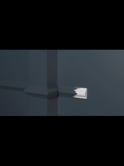 Молдинг Decor Dizain DD10, дюрополимерный, влагостойкий, под покраску, длина 2 м