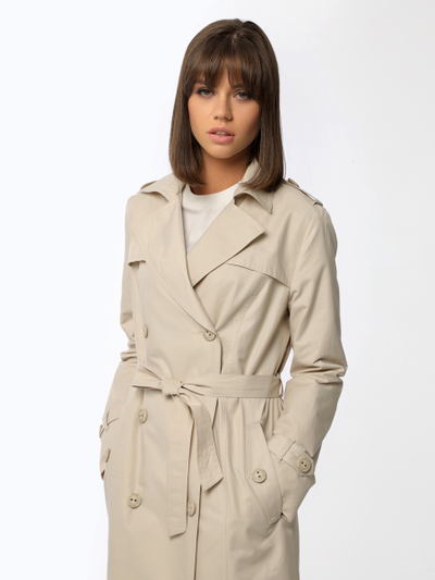 Плащ Арт 22122 - бежевый