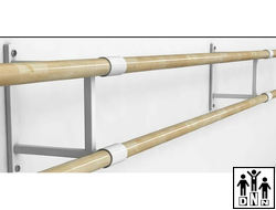 Хореографический станок двухрядный пристенный Батман