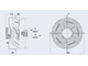 Вентилятор осевой YWF2E-300 с защитной решеткой