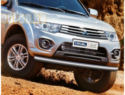 Защита переднего бампера d76 на Mitsubishi L-200 ( Митсубиши Л-200)