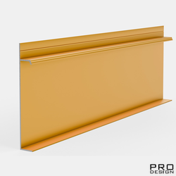 Плинтус скрытого монтажа PRO DESIGN Universal 235 анодированный золотой