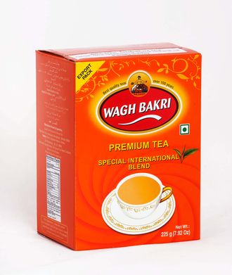 WAGH BAKRI Премиум ЧЕРНЫЙ ГРАНУЛИРОВАННЫЙ чай,  225  гр