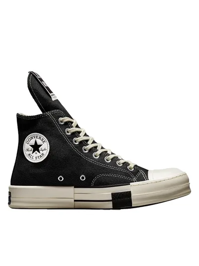 Кеды Converse Rick Owens DRKSHDW DRKSTAR Chuck 70 Hi Black Черные Высокие A00130C