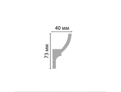 Плинтус потолочный под подсветку DECOMASTER D501 ДМ (73*40*2000 мм)