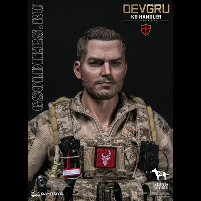 Боец DEVGRU со служебной собакой - Коллекционная фигурка 1/6 DEVGRU K9-handler in Afghanistan (DAM 78040) - DAMToys