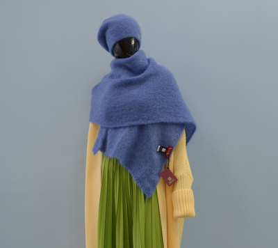 Мохеровый палантин и головной убор Vizio Collezione фото