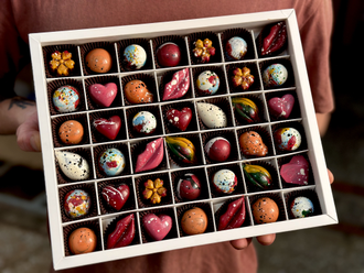 Корпусные конфеты ручной работы Бельгийский шоколад 42 конфеты Арт 8.325