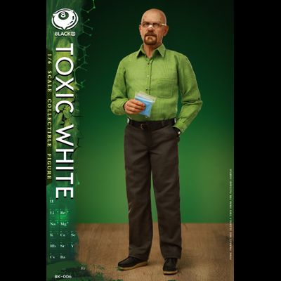 Уолтер Уайт, Хайзенберг (Во все тяжкие, Breaking Bad) - Коллекционная фигурка 1/6 Toxic White (BK-006) - Black 8 Toys