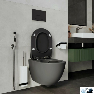 Кнопка смыва CREAVIT ARC GP8002.04 Antrasit, графит матовая