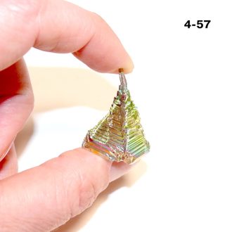 Висмут выращенный (кристалл) №4-57: 10,5г - 27*18*17мм