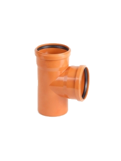 Тройник 87° ПВХ для наружной канализации