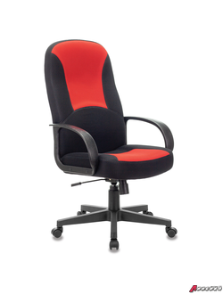 Кресло офисное BRABIX «City EX-512», ткань черная/красная, TW. 531408