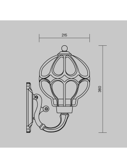 Настенный светильник (бра) Via, O024WL-01G