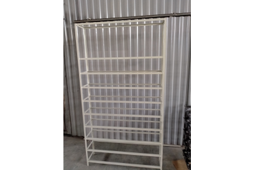 Стеллаж1300х300х2400 из уголка 25х25, порошковая покраска RAL 7032 