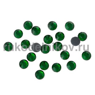 термостразы плоская спинка ss20 (5 мм), цвет-зеленый, материал-стекло, 5 гр/уп