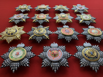 Коллекция "15 самых дорогих звезд орденов Российской Империи, без повторов!" Копии LUX!