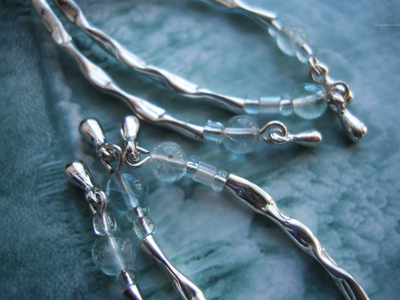 Бохо-серьги "Звон горного ручья"