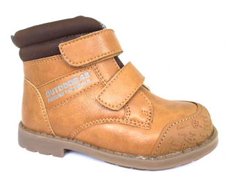Ботинки "Капика" натуральная кожа коричневый, арт:52363у-1, размеры:27;29 модель а широкую ножку!