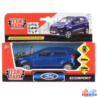 Машина металл &quot;FORD Ecosport&quot; синий 12 см (Технопарк) арт.SB-18-21-N(BU)-WB