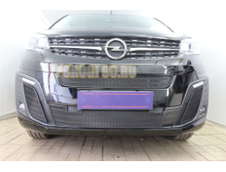 Защита радиатора Opel Zafira Life 2019- black боковые