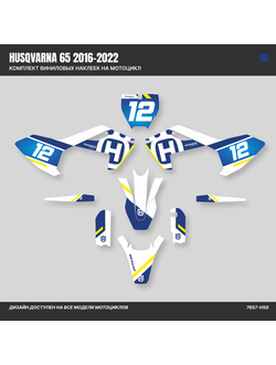 Наклейки на мотоцикл HUSQVARNA 65 2016 2017 2018 2019 2020 2021 2022 2023 #7657-H65