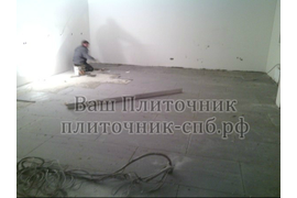 Отель Парк Инн от Рэдиссон Сочи Центр. Укладка керамогранита на пол в помещениях.