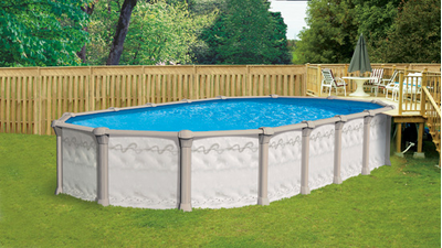 Бассейн Atlantic pool овальный J-4000 Гибралтар размер 5.5х3.7х1.32 м