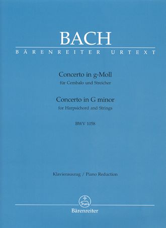 Bach, J.S. Konzert g-moll BWV 1058 für Cembalo und Streicher: für 2 Klaviere
