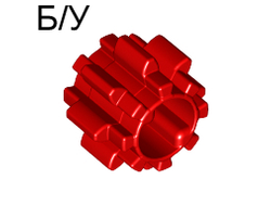 ! Б/У - Technic, Gear 8 Tooth with Dual Face without Friction, Red (11955 / 6036545) - Б/У