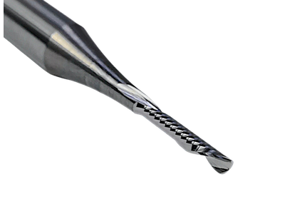 Фреза спиральная по пластику 3x12 s6x50 Z1 HM стружки вниз