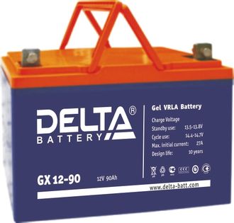 Гелевый аккумулятор Delta GX 12-90 (12 В, 90 А*ч)