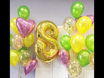 Композиция из шаров &quot;весеннее настроение&quot;