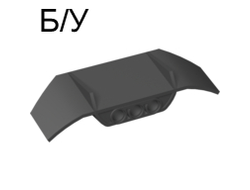! Б/У - Technic, Panel Car Spoiler 3 x 8 with Three Holes, Black (61073 / 4518336) - Б/У