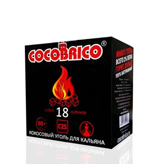 Уголь для кальяна Cocobrico 18куб/25мм