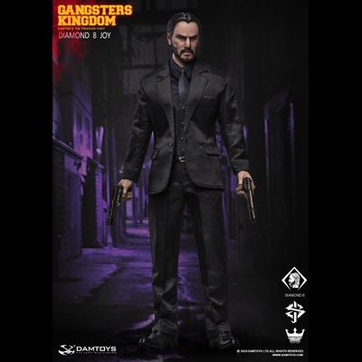 Джон Уик (Киану Ривз, "Джон Уик") - Коллекционная ФИГУРКА 1/6 scale Gangsters Kingdom DIAMOND 8 JOY (GK028A) - DAMTOYS