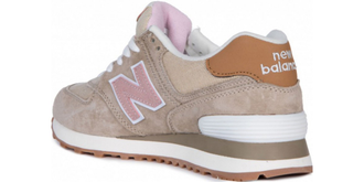 New Balance 574 Пудровые замшевые