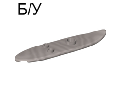 ! Б/У - Minifigure, Utensil Surfboard Long, Pearl Light Gray (6075 / 4296098 / 4494065) - Б/У