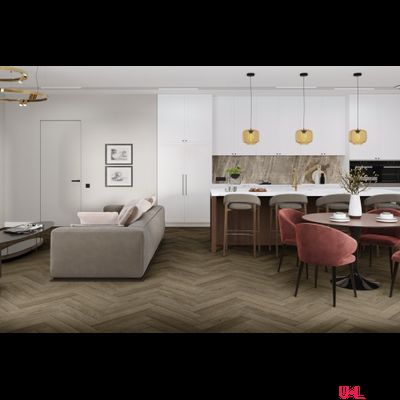 Кварцвиниловая плитка Damy Floor London LVT Оксфорд / Oxford 200410EL-12-LVT 43 класс толщина 2.5 мм с фаской клеевая 3.2 м2