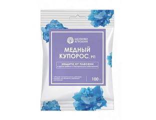 Медный купорос д/защиты древесины 100гр. (защита от плесени и гнили ...