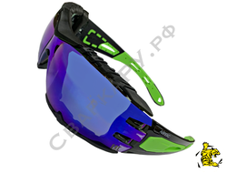 Очки солнцезащитные зеркальные О16 Айрекс REVO blue (5-2.5) коричневый поликарбонат