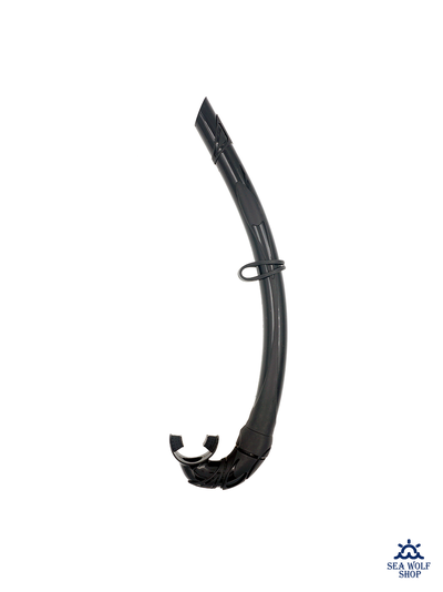 Маска для дайвинга с трубкой Комплект Sea Wolf черный силикон